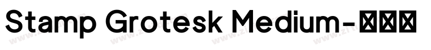 Stamp Grotesk Medium字体转换